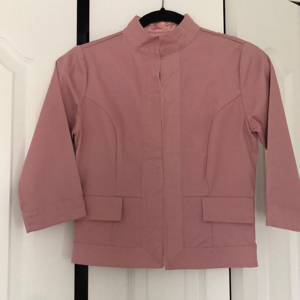 Doki-Geki pink 3/4 sleeve blazer